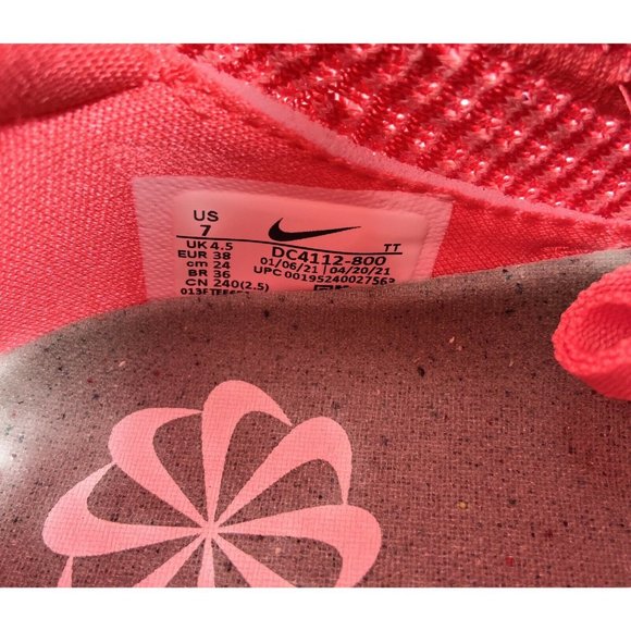 Nike Women's Air Vapormax 2021 Flyknit Magic Ember Shoes DC4112-800 Size 7 - Picture 11 of 11